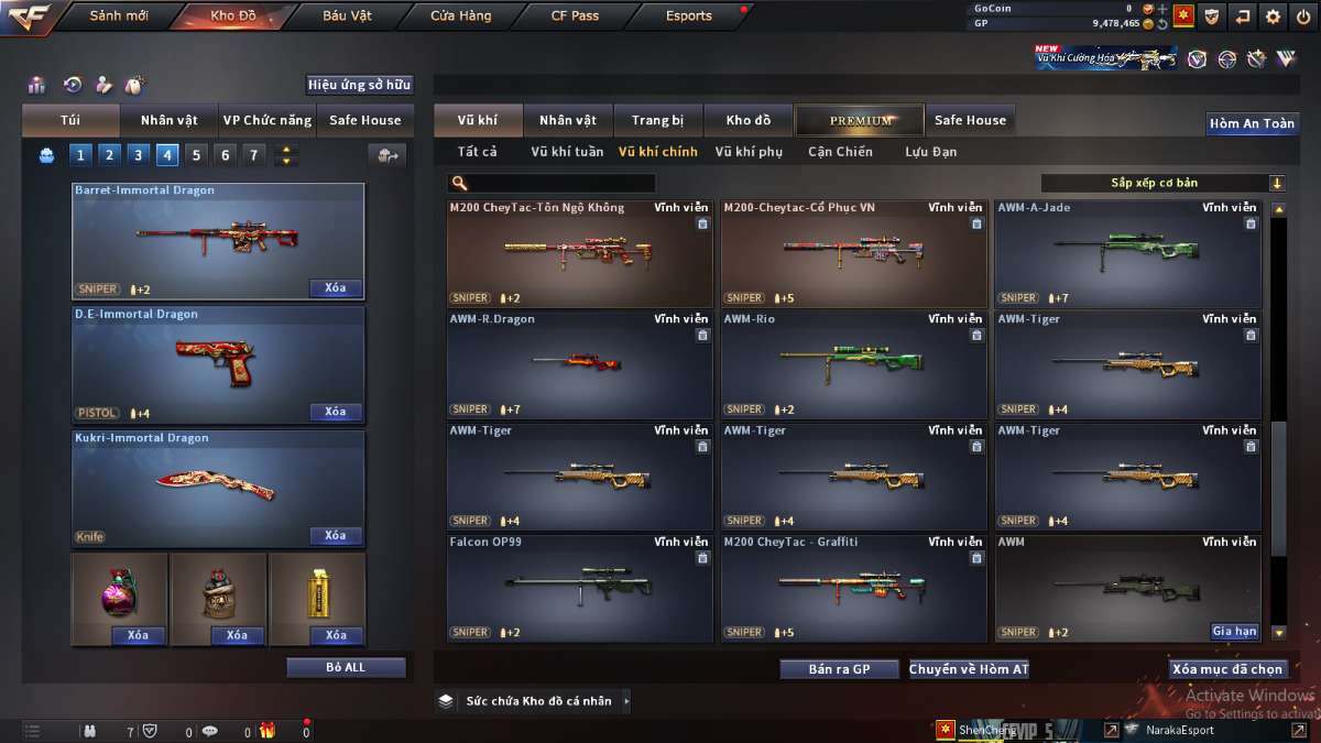 shop acc cf uy tin gia re